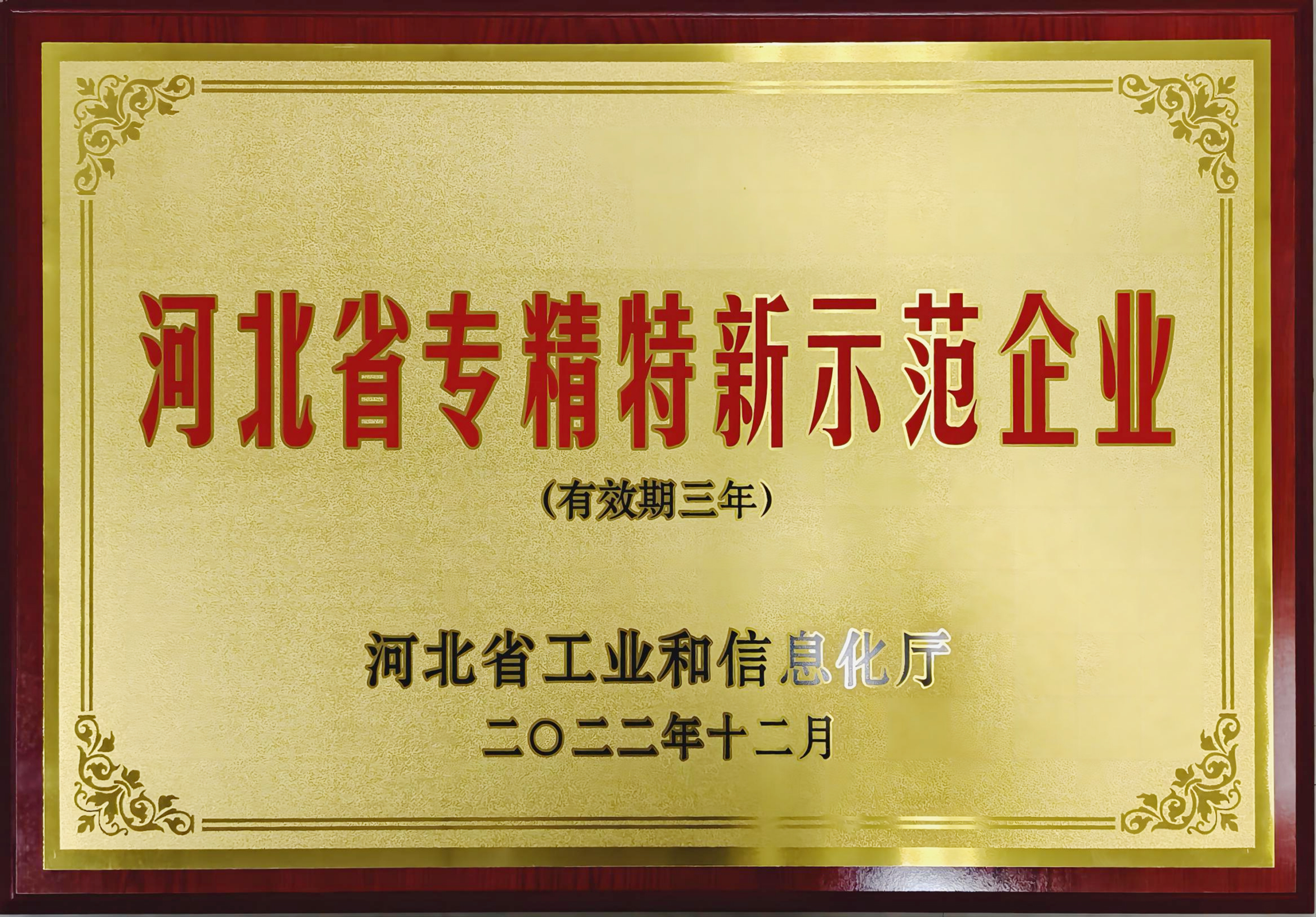 河北省專精特新示范企業(yè)